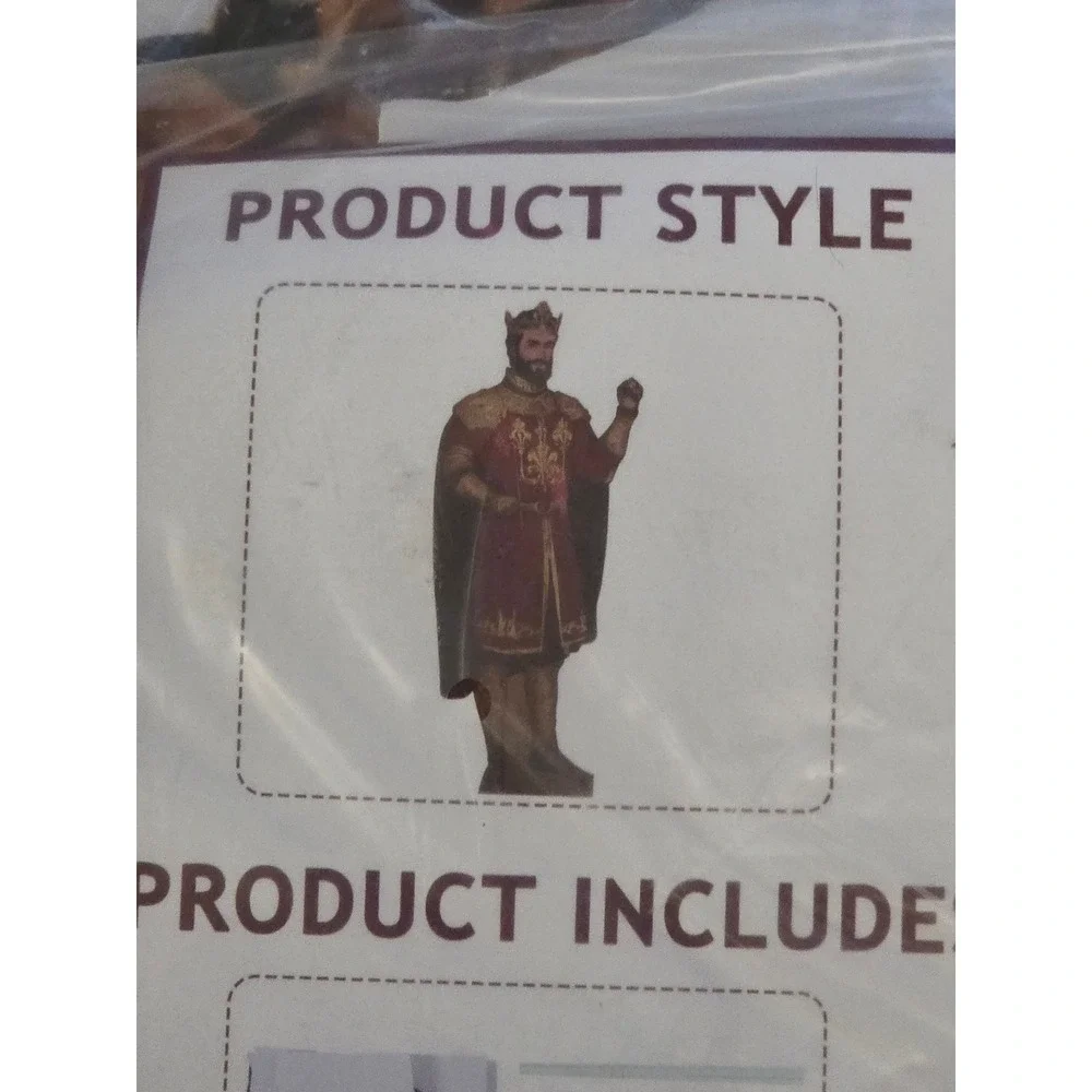 Jetec 6 ft Royal King Cardboard Cutout Standup Medieval Theme Party Prop